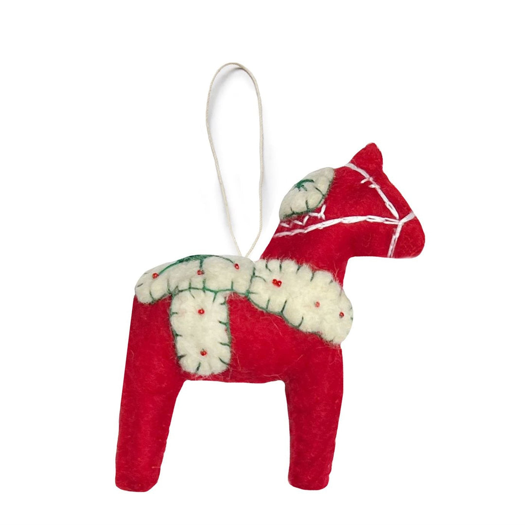 Gamcha - Handmade Christmas Decoration - Red Dala Horse