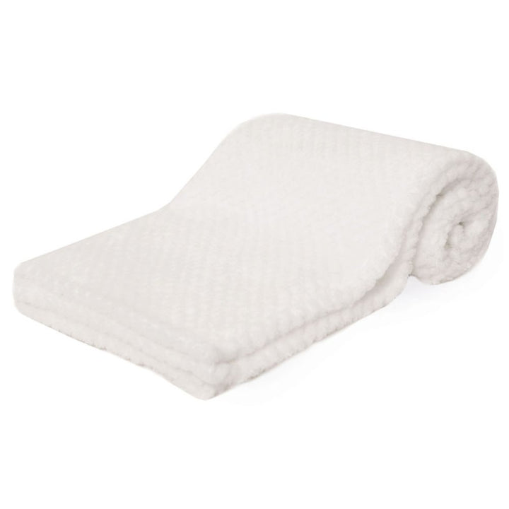 Mabel & Fox - Waffle Blanket - White