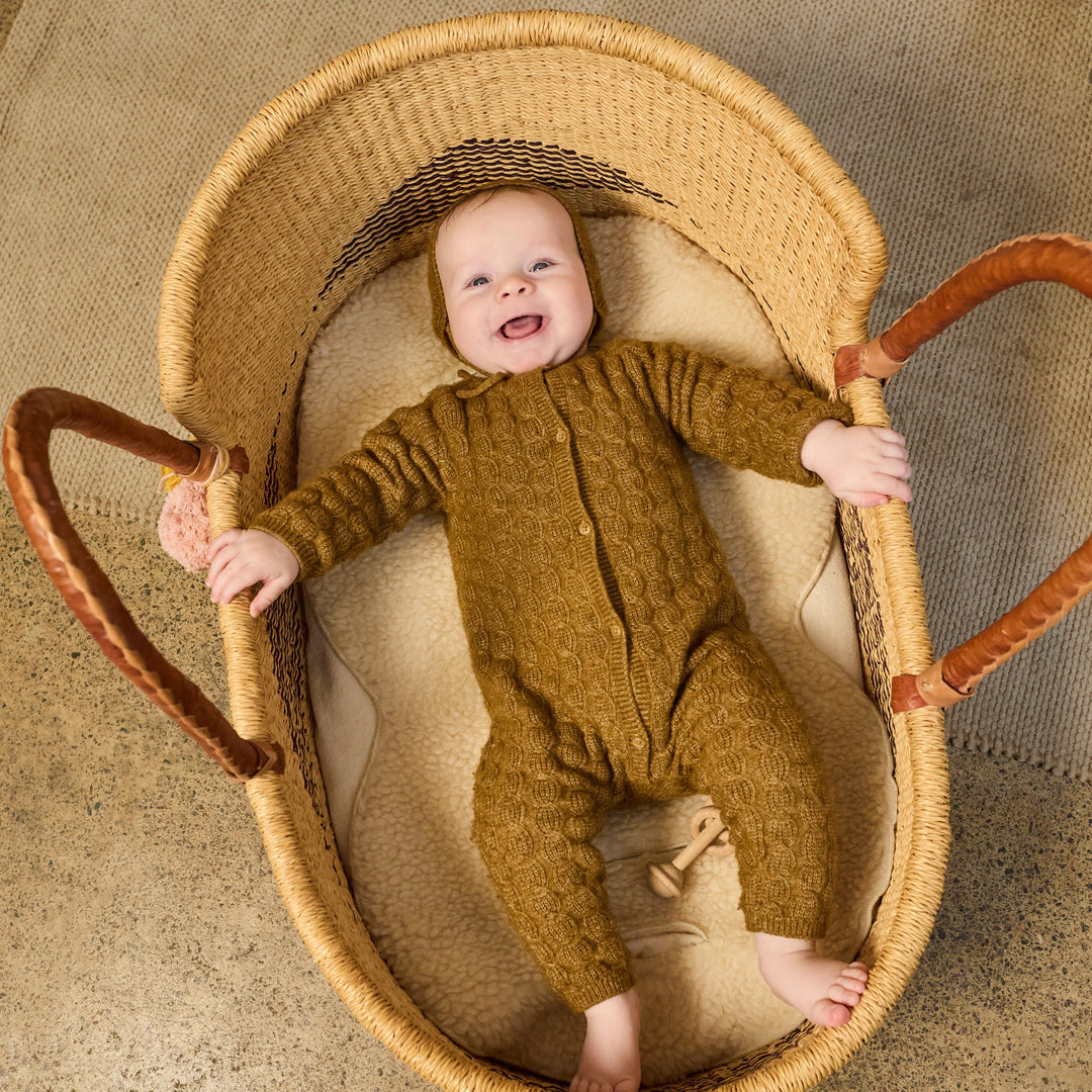 Finnson - ASTOR Universal Merino Wool Pram liner - Cream - Mabel & Fox