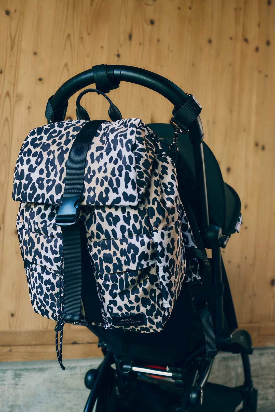 Finnson - ELISE Eco Changing Backpack with Changing Mat - Leopard - Mabel & Fox