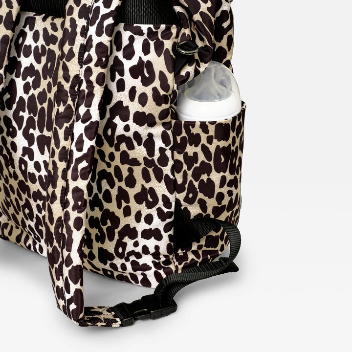 Finnson - ELISE Eco Changing Backpack with Changing Mat - Leopard - Mabel & Fox