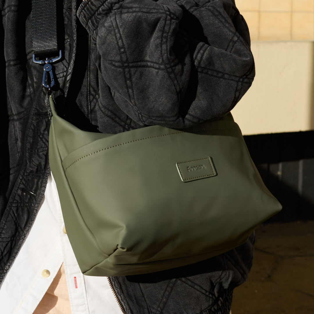 Finnson - FIA Eco Stroller Organiser with Stroller Clips - Khaki - Mabel & Fox