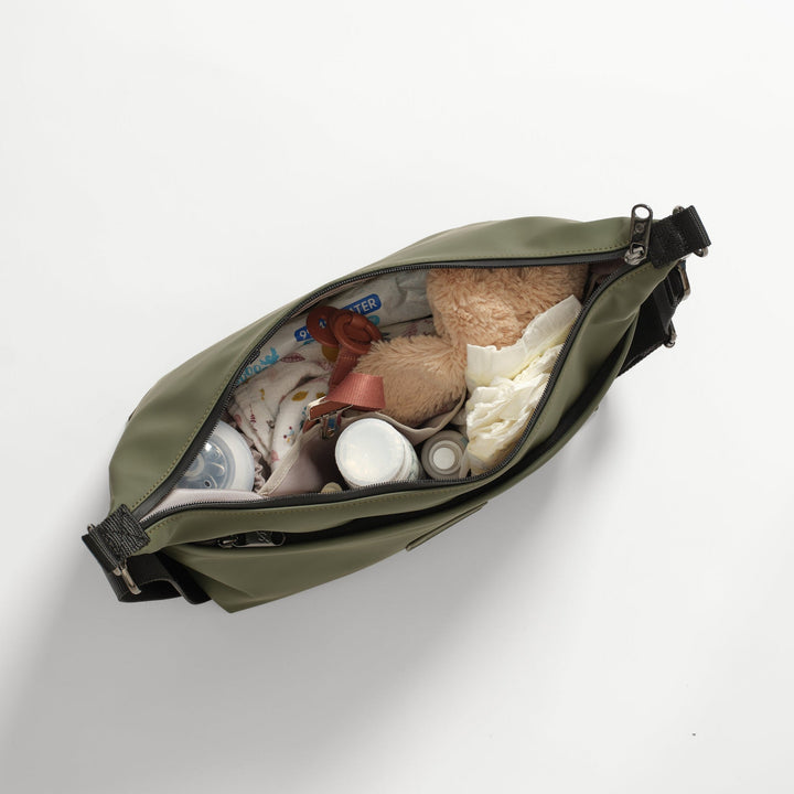 Finnson - FIA Eco Stroller Organiser with Stroller Clips - Khaki - Mabel & Fox