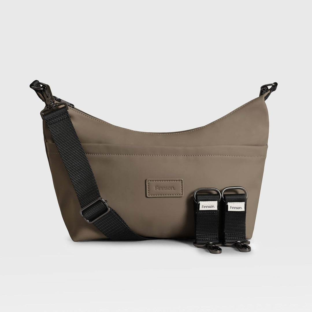 Finnson - FIA Eco Stroller Organiser with Stroller Clips - Mocha - Mabel & Fox