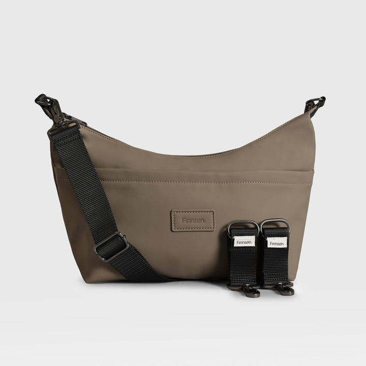 Finnson - FIA Eco Stroller Organiser with Stroller Clips - Mocha - Mabel & Fox