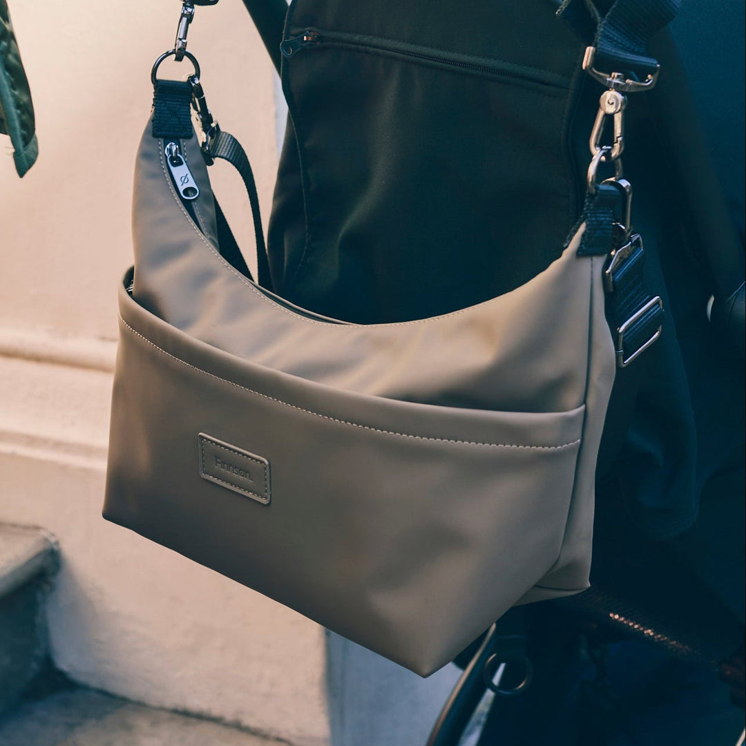 Finnson - FIA Eco Stroller Organiser with Stroller Clips - Mocha - Mabel & Fox