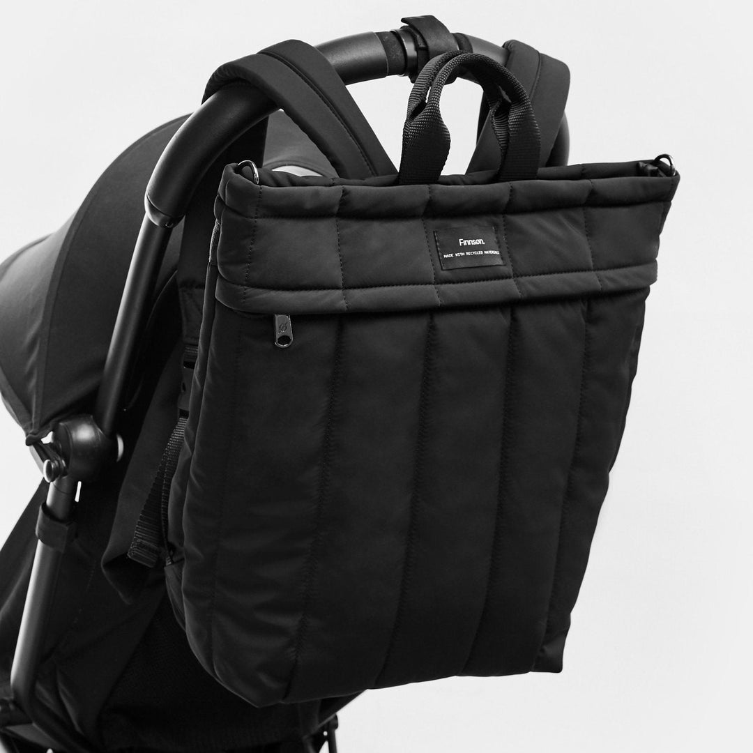 Finnson - RAE Eco Changing Backpack with Changing Mat - Black - Mabel & Fox