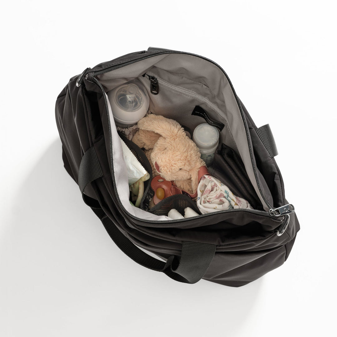Finnson - SIGRID Eco Changing Bag with Changing Mat - Black - Mabel & Fox