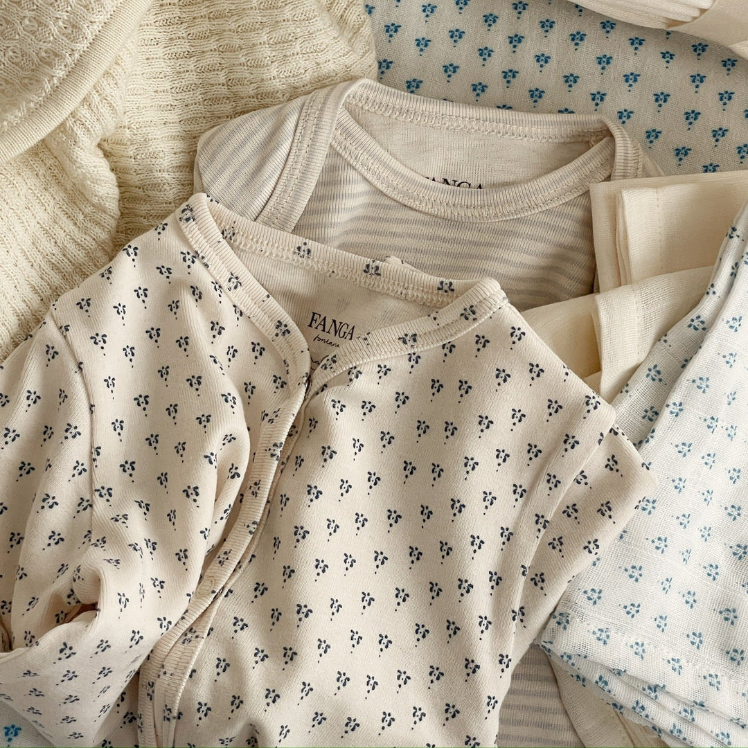 Konges Slojd -  Fanga Fontana- Bello- Newborn Set - Punto Blu