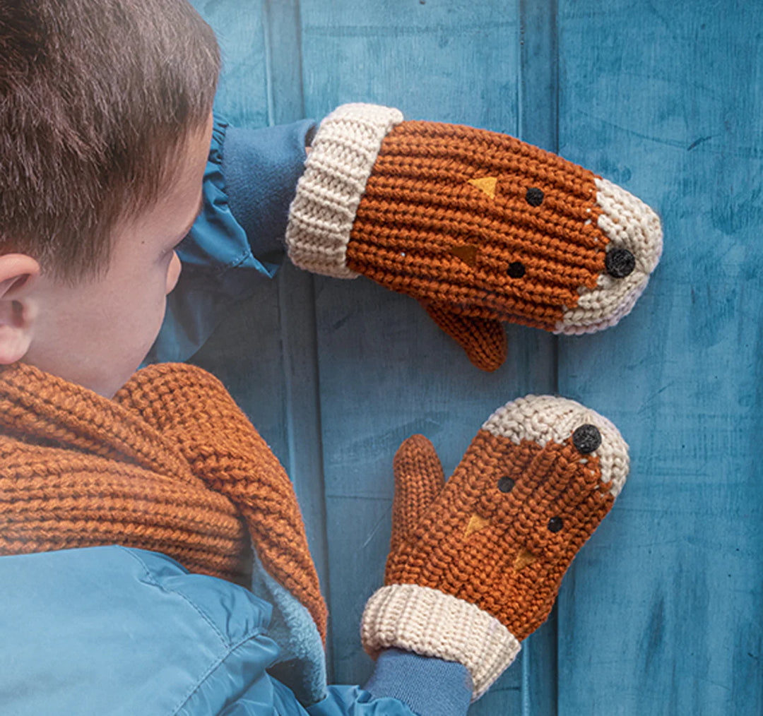 Rockahula - Mittens - Felix Fox Knitted Gloves (3-6 Years)