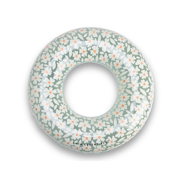 Swim Essentials - Swim Ring - Green Florish - 90cm