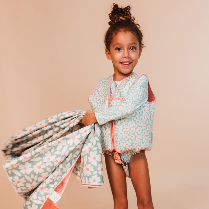 Swim Essentials - Swim Vest - Green Florish