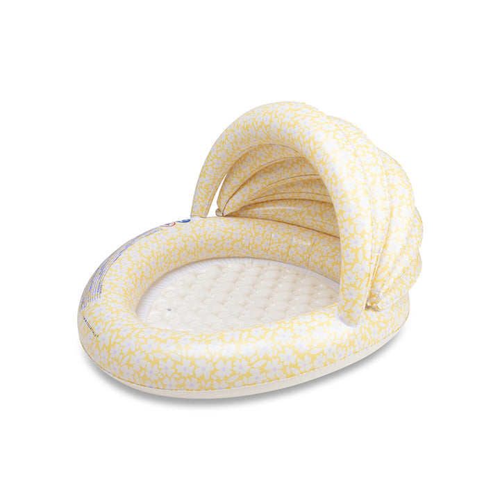 Swim Essentials - Inflatable Swimming Pool With Canopy - Florish Yellow - 100cm