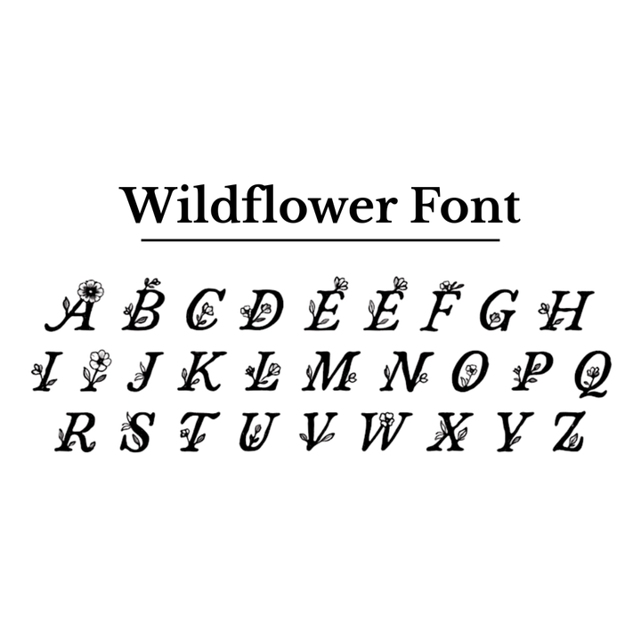 Mabel & Fox - Personalised Wooden Blocks - Wildflower - Mabel & Fox