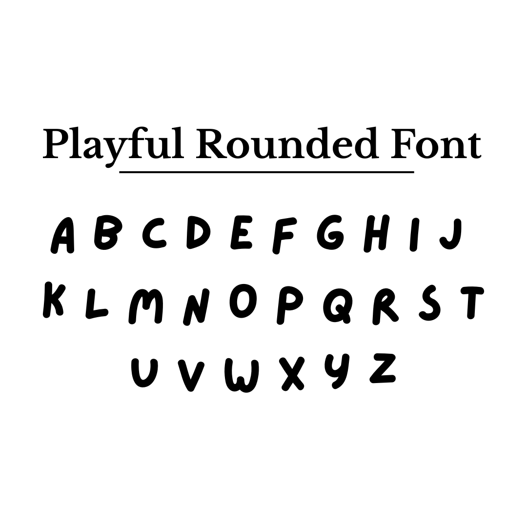 Mabel & Fox - Personalised Wooden Blocks - Playful Rounded - Mabel & Fox