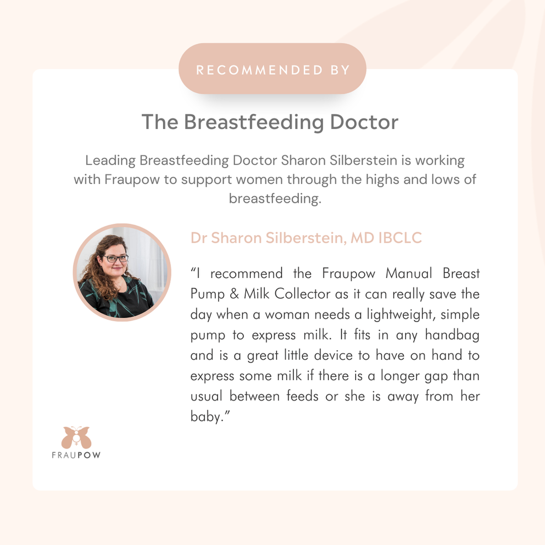 Fraupow - Silicone Breast Pump - Manual Breast Pump & Milk Collector