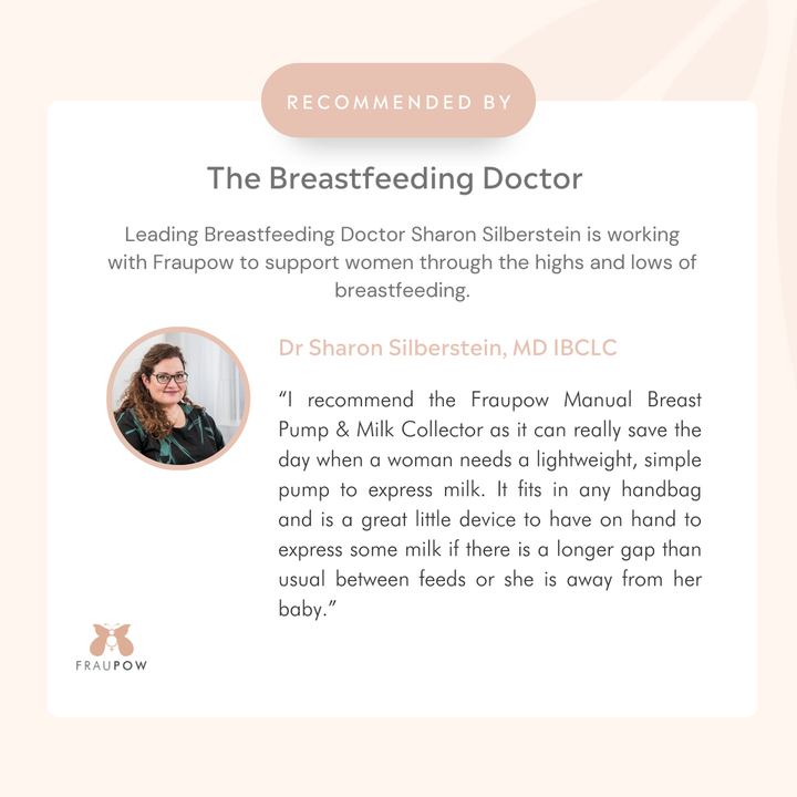 Fraupow - Silicone Breast Pump - Manual Breast Pump & Milk Collector