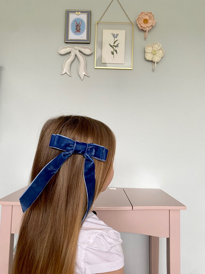 Mabel & Fox - Hair Bow Clips - Blue (2 Pack)