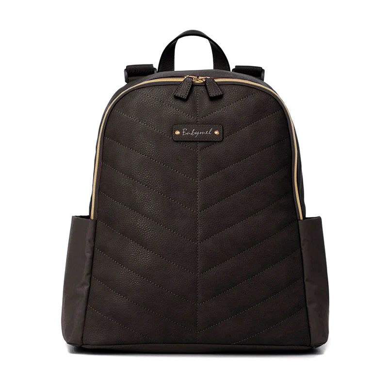 Babymel - Gabby Vegan Leather Backpack - Black