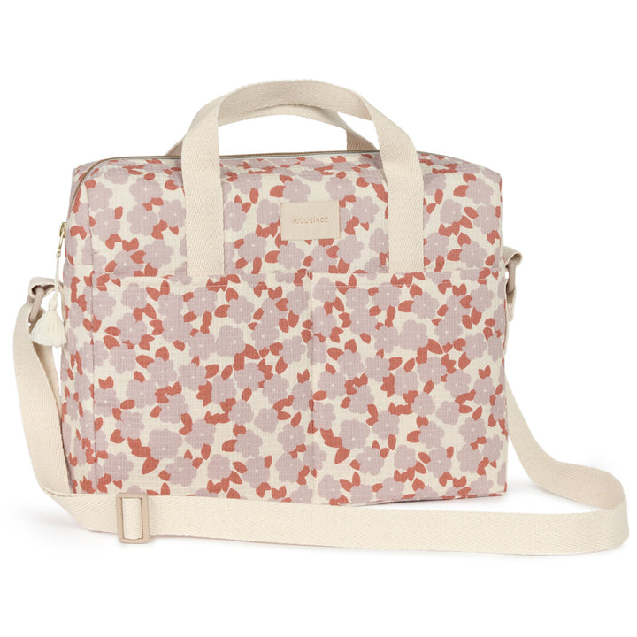Nobodinoz- Waterproof Changing Bag - Gala Opera - Mauve Sakura
