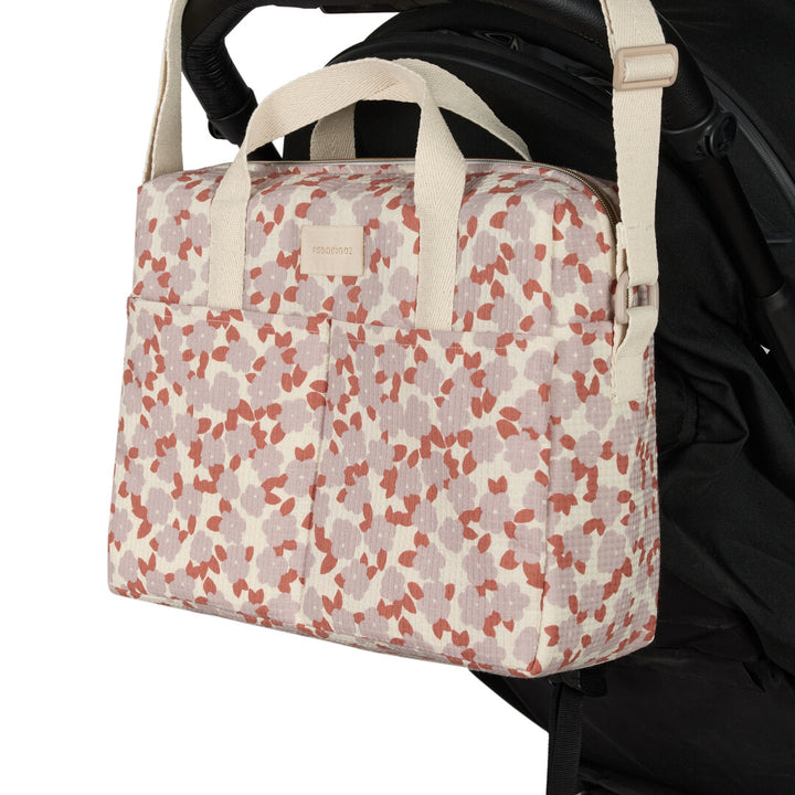 Nobodinoz- Waterproof Changing Bag - Gala Opera - Mauve Sakura