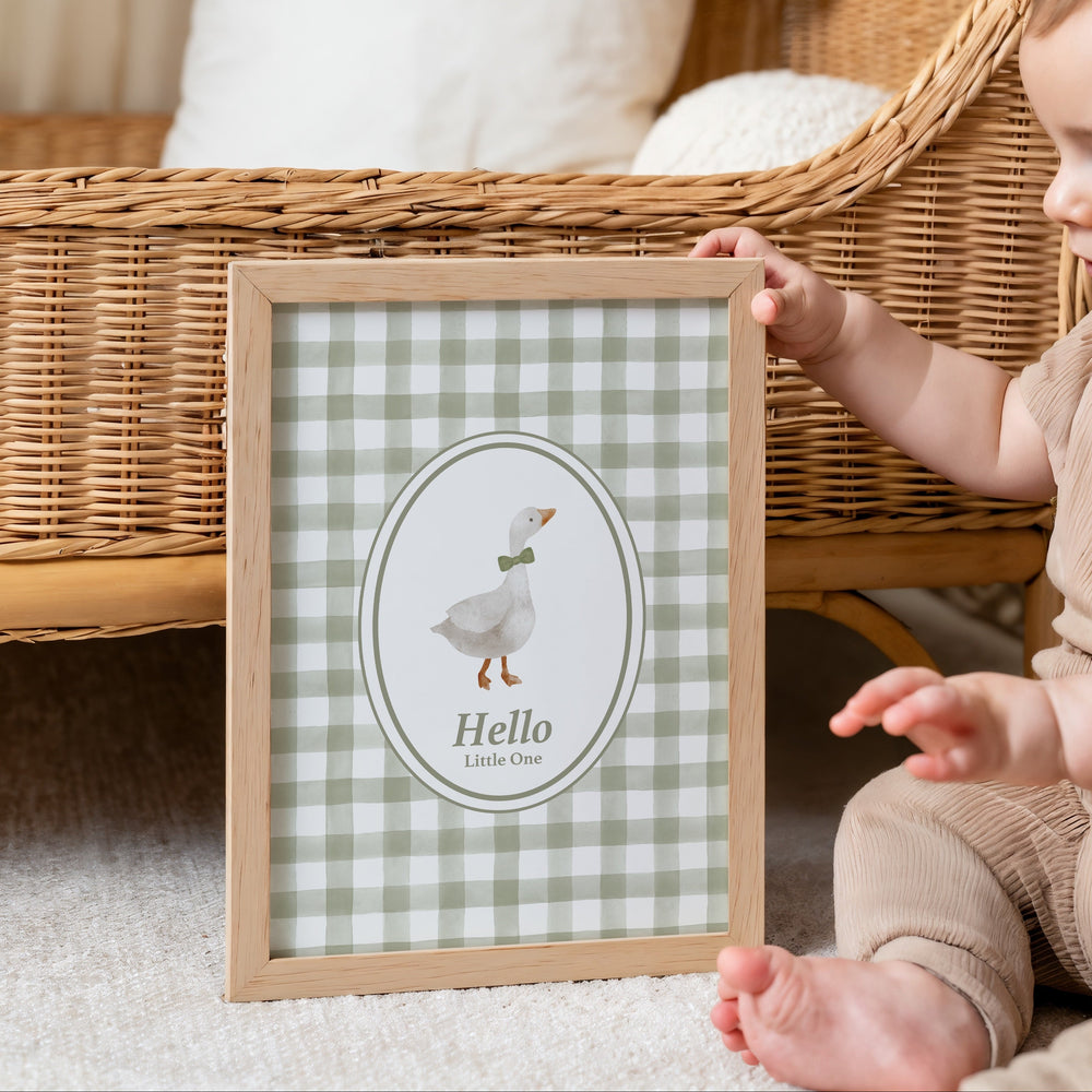 Mabel & Fox - Art Print - Goose - Hello Little One - Mabel & Fox