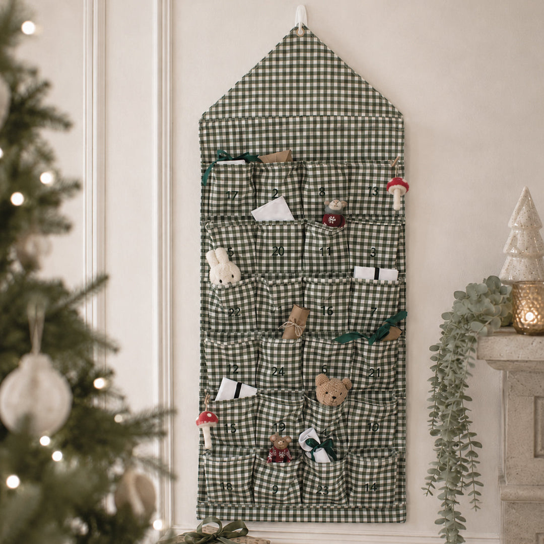 Mabel & Fox - Green Gingham Advent Calendar - Mabel & Fox