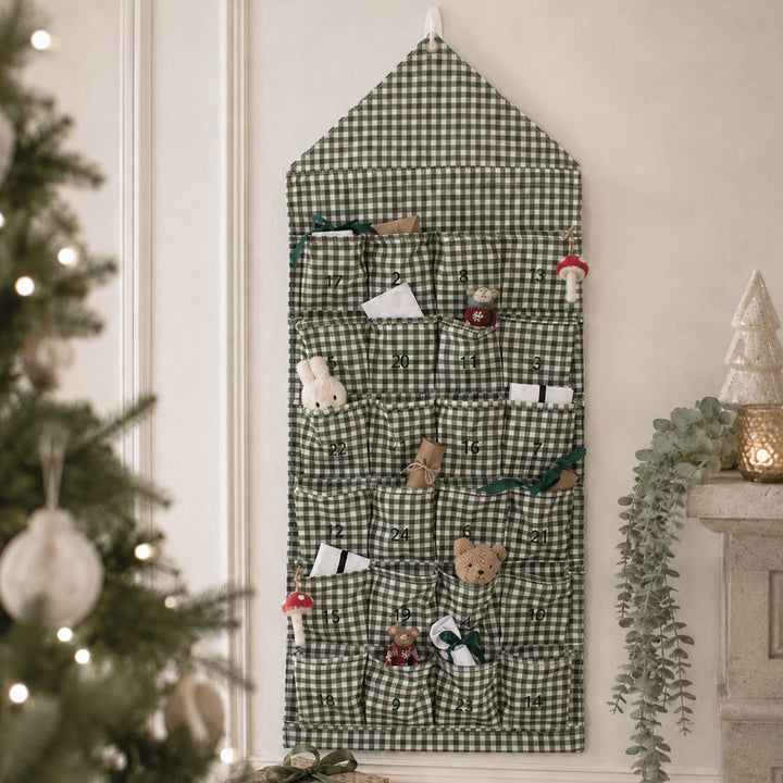 Mabel & Fox - Green Gingham Advent Calendar - Mabel & Fox