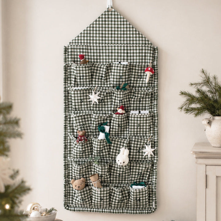 Mabel & Fox - Green Gingham Ruffle Advent Calendar - Mabel & Fox