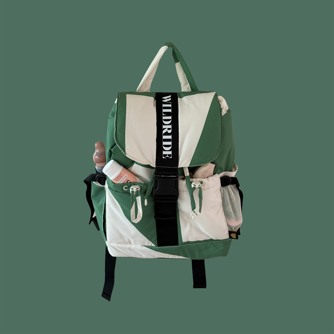 Wildride - Recycled Adult Backpack - Green Graphic - Mabel & Fox