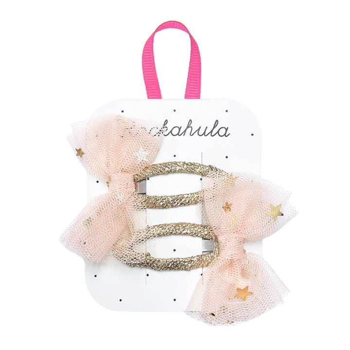 Rockahula - Snap Clips - Celestial Tulle Bow Clips