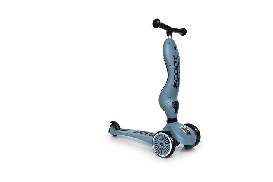 Highway Kick 1 Convertible Scooter - Steel Blue - Little Nomad