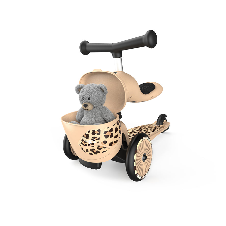 Scoot & Ride Highwaykick 1 Lifestyle Kids Scooter & Push Along - Leopard