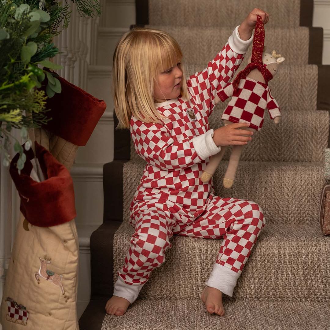 Avery Row - Christmas Knitted Toddler Toy - Reindeer