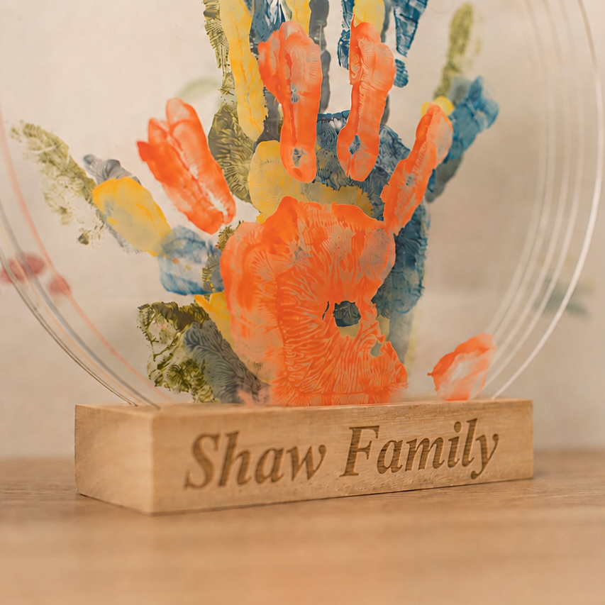 Petit Artichaut - Personalised Hand Print Kit - Family Colours - Mabel & Fox