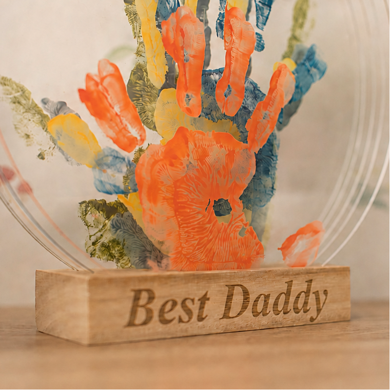 Petit Artichaut - Personalised Hand Print Kit - Family Colours - Mabel & Fox