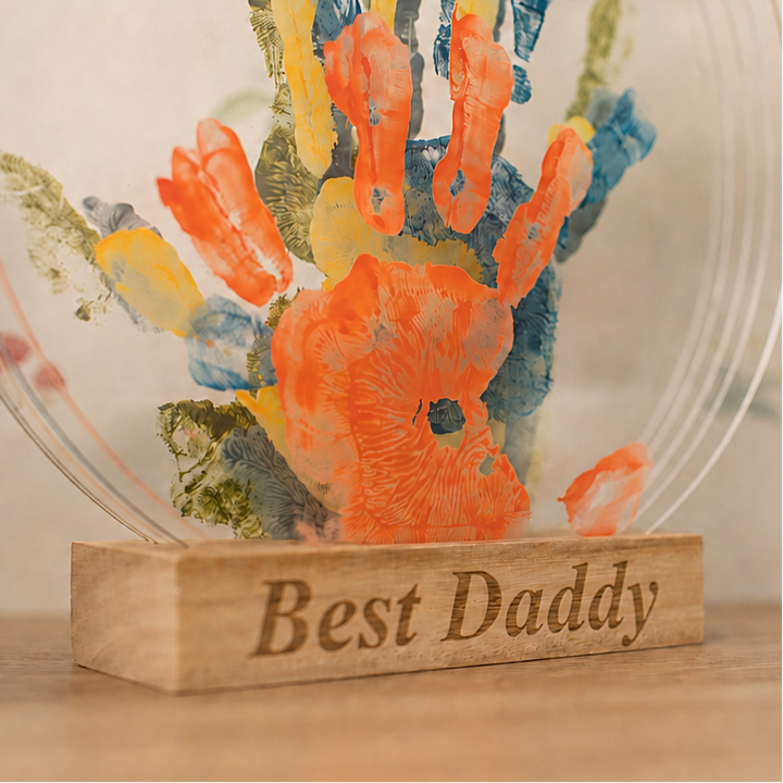 Petit Artichaut - Personalised Hand Print Kit - Family Colours - Mabel & Fox