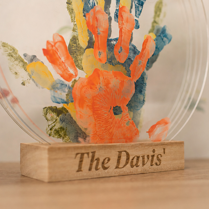 Petit Artichaut - Personalised Hand Print Kit - Family Colours - Mabel & Fox