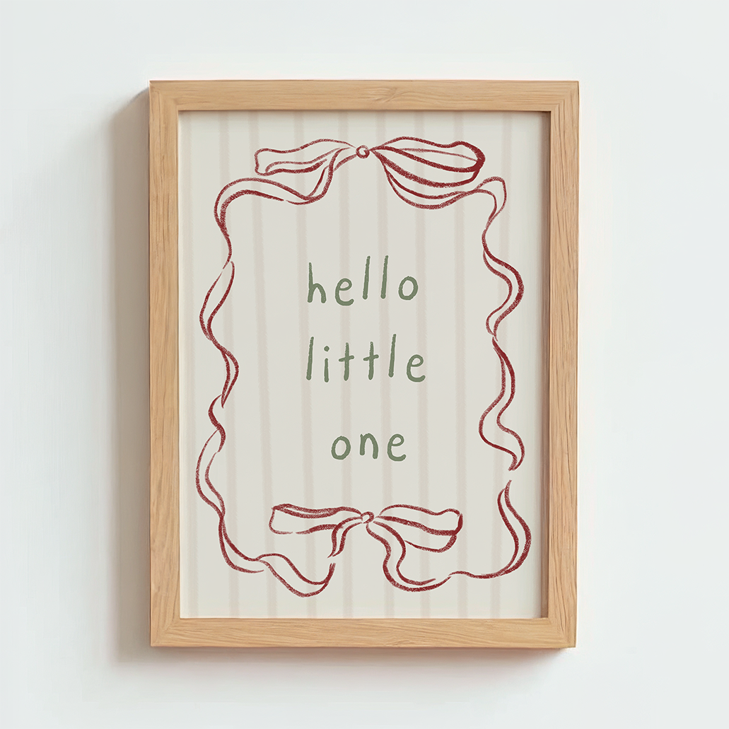 Mabel & Fox - Art Print - Goose - Hello Little One - Mabel & Fox