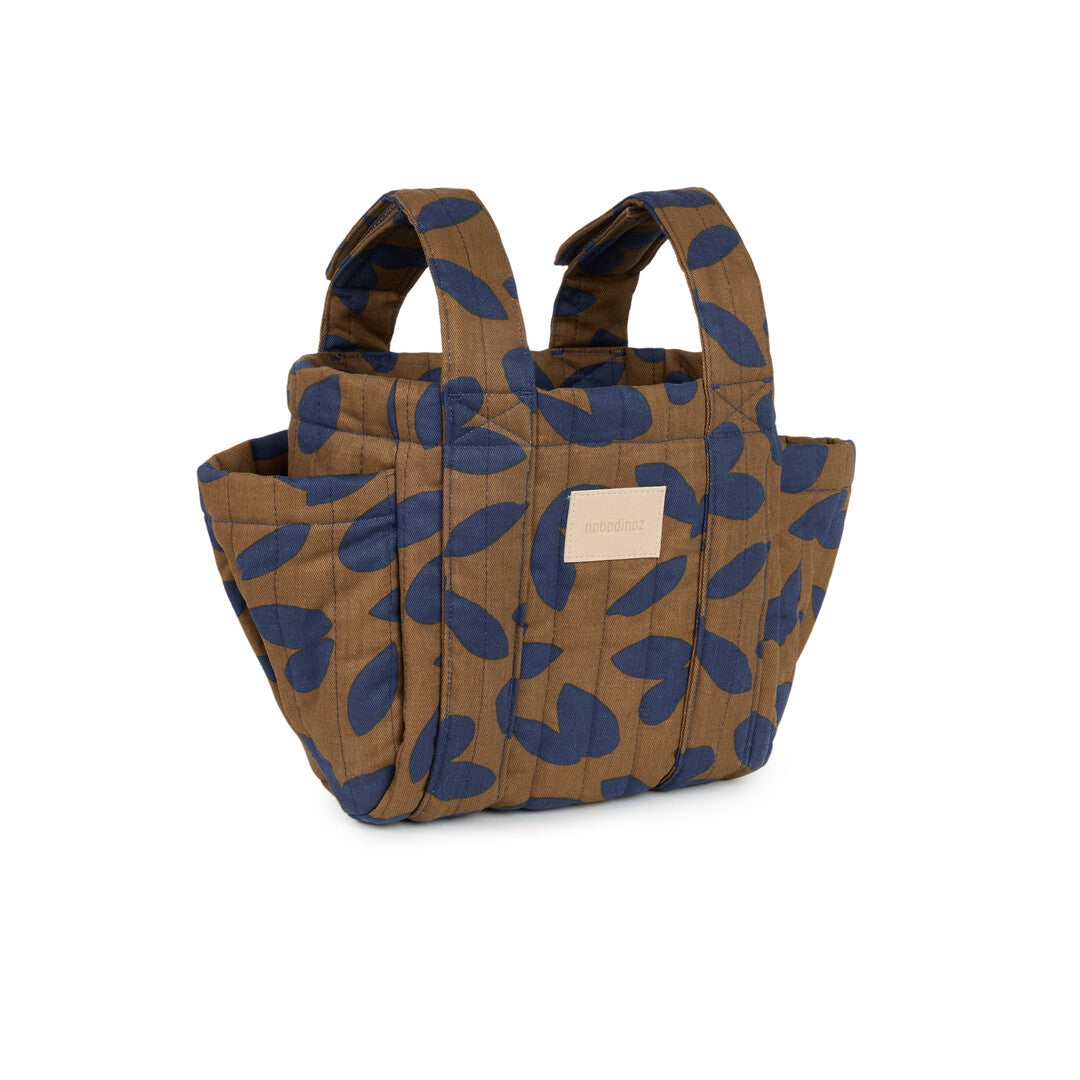 Nobodinoz - Hyde Park Stroller Organiser - Blue Leaves