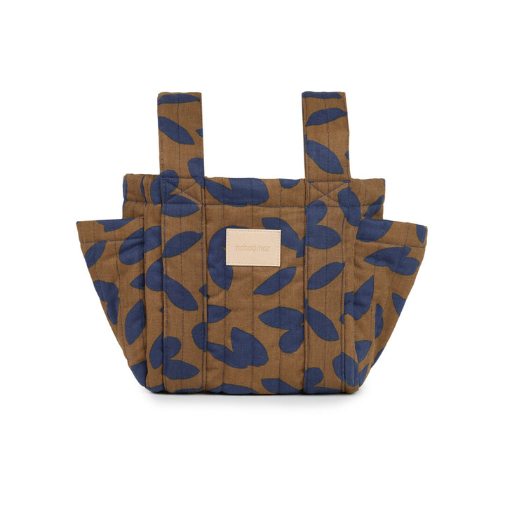 Nobodinoz - Hyde Park Stroller Organiser - Blue Leaves