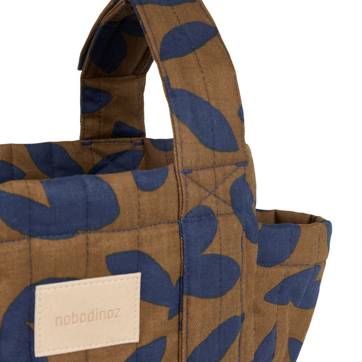 Nobodinoz - Hyde Park Stroller Organiser - Blue Leaves