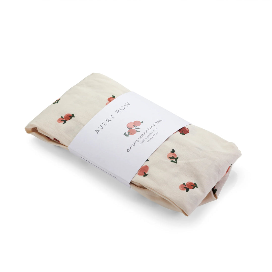 Avery Row - Changing Cushion Fitted Sheet - Peaches