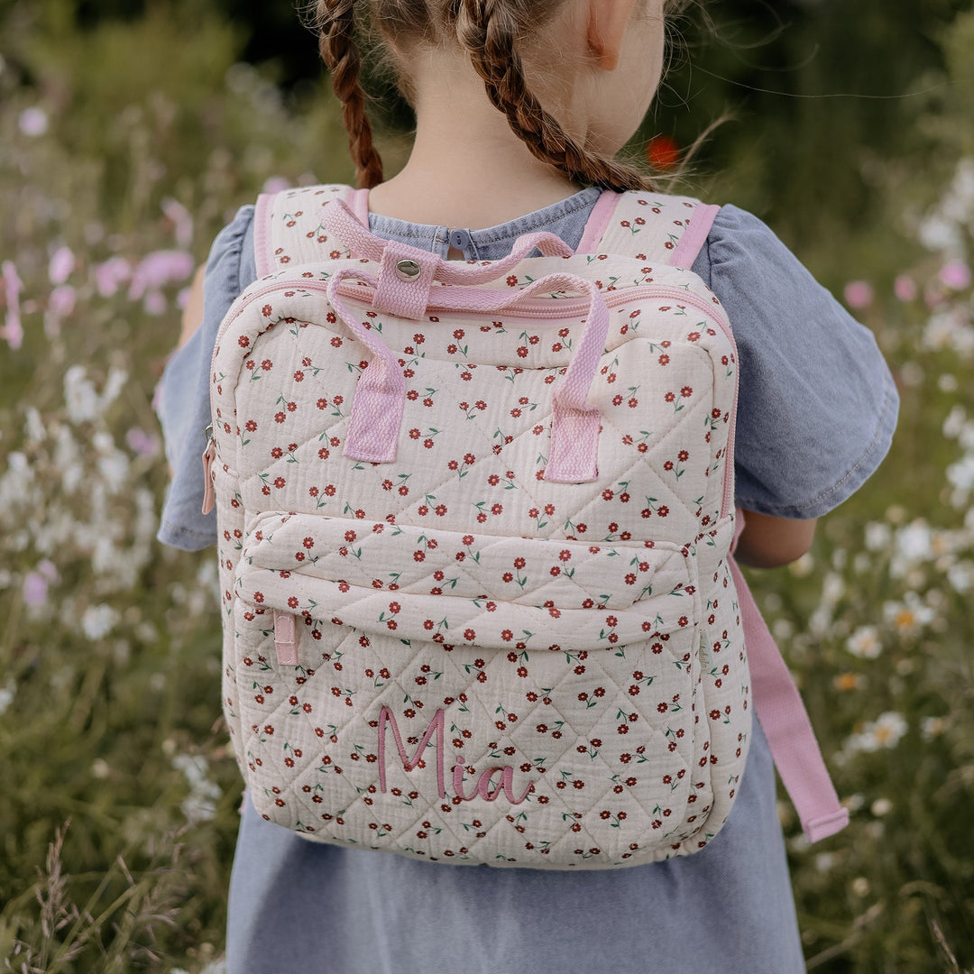 Rockahula - Personalised Rucksack - Quilted Wildflower
