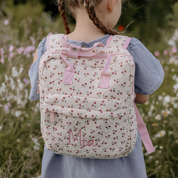 Rockahula - Personalised Rucksack - Quilted Wildflower