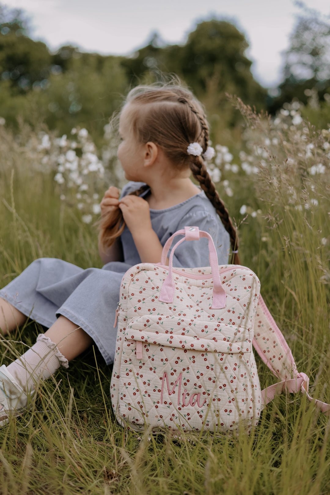 Rockahula - Personalised Rucksack - Quilted Wildflower