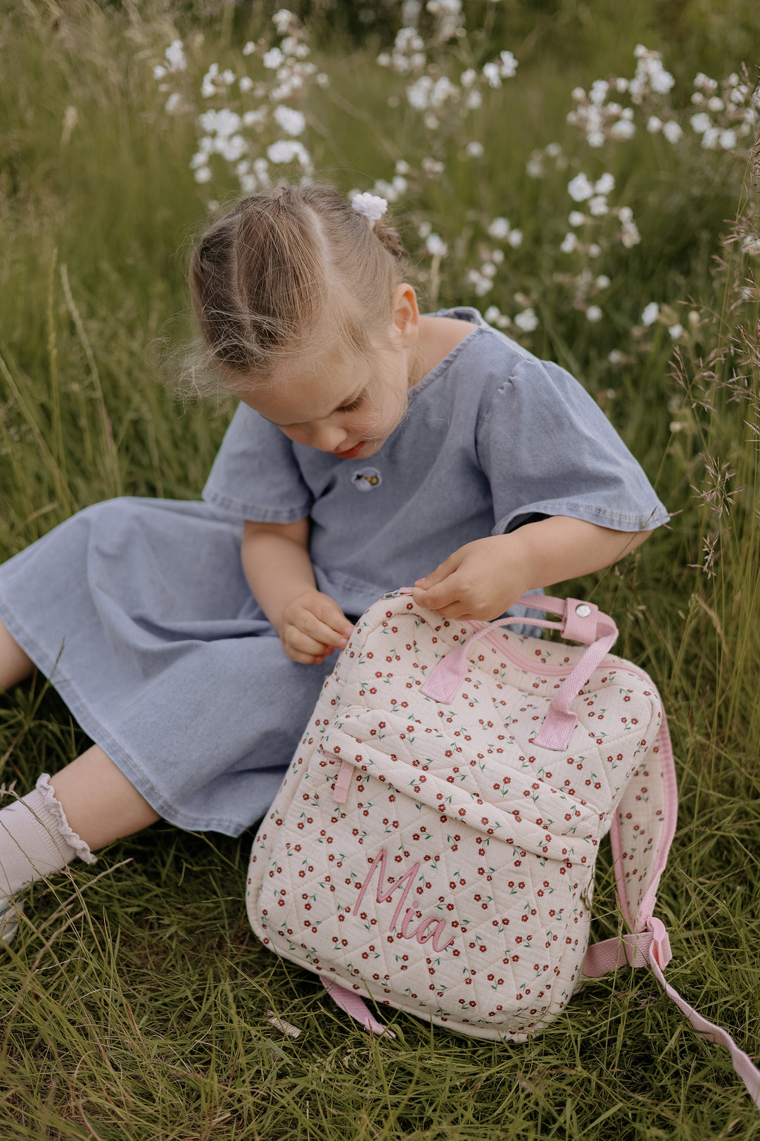 Rockahula - Personalised Rucksack - Quilted Wildflower