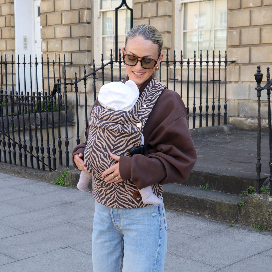 Nomad Air Animal Print Baby Carrier - Zebrano - Mabel & Fox