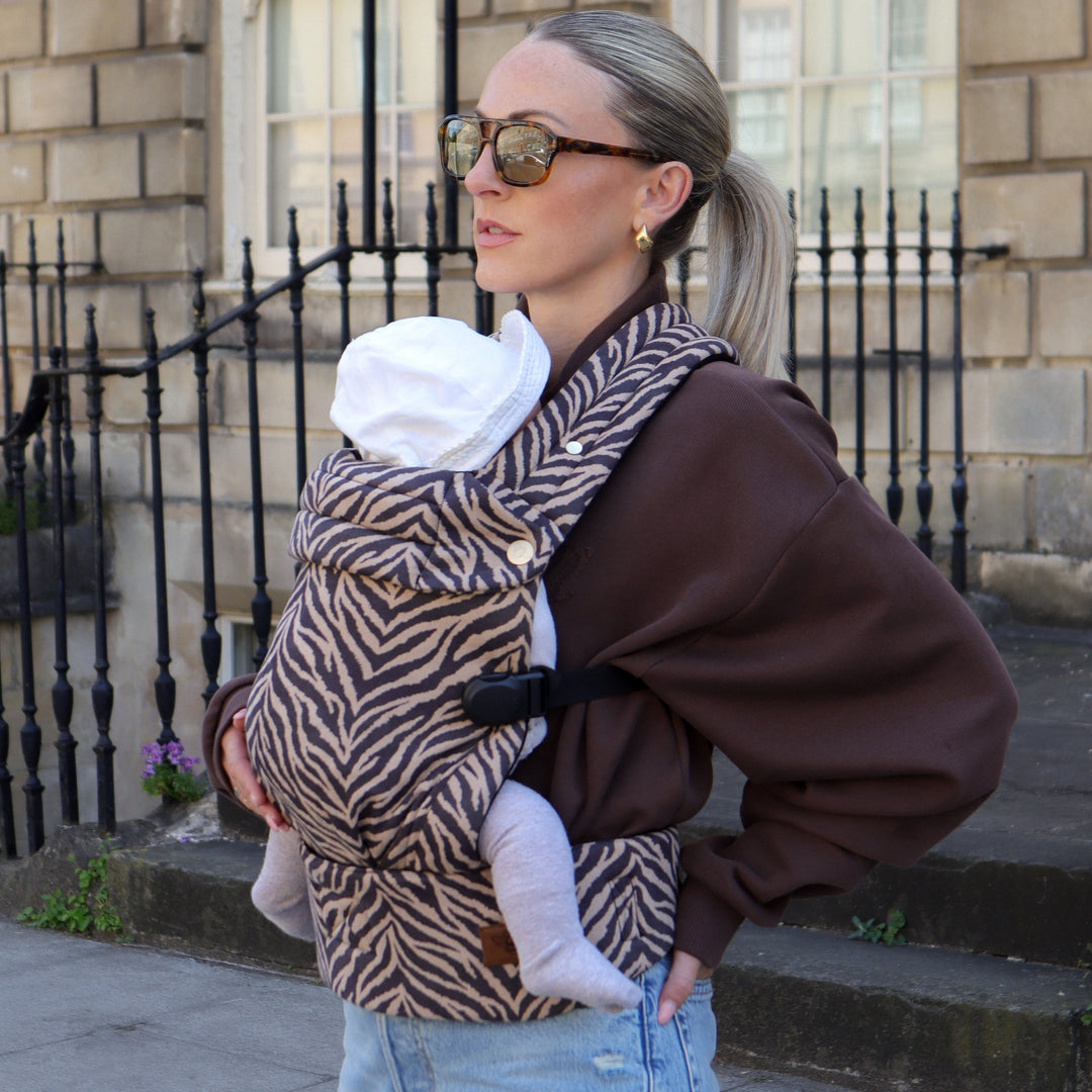 Nomad Air Animal Print Baby Carrier - Zebrano - Mabel & Fox