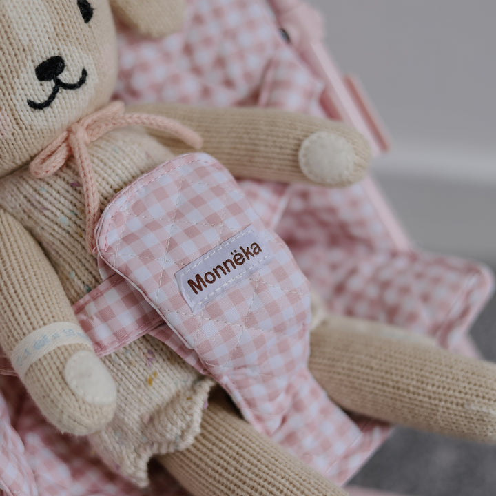 Tutete - Monnka Gingham Doll Stroller - Vichy